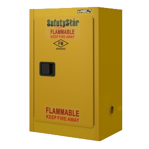 SAFETYSTAR - FM1D12G Flammable Safety Cabinet 12 GAL, 1 Door 1 Shelf