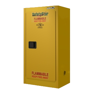 SAFETYSTAR - FM1D15G Flammable Safety Cabinet 15 GAL, 1 Door 1 Shelf
