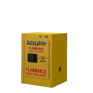 SAFETYSTAR - FM1D4G Flammable Safety Cabinet 4 GAL, 1 Door 1 Shelf