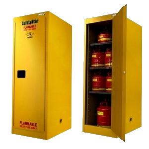SAFETYSTAR - FM1D54G Flammable Safety Cabinet 54 GAL, 1 Door 3 Shelves