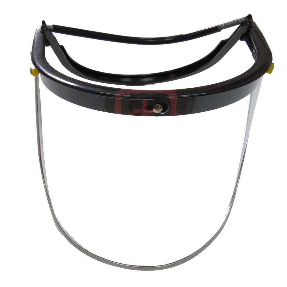 Face Shield Visor Bracket (Aluminium) c/w Black Headband + Visor